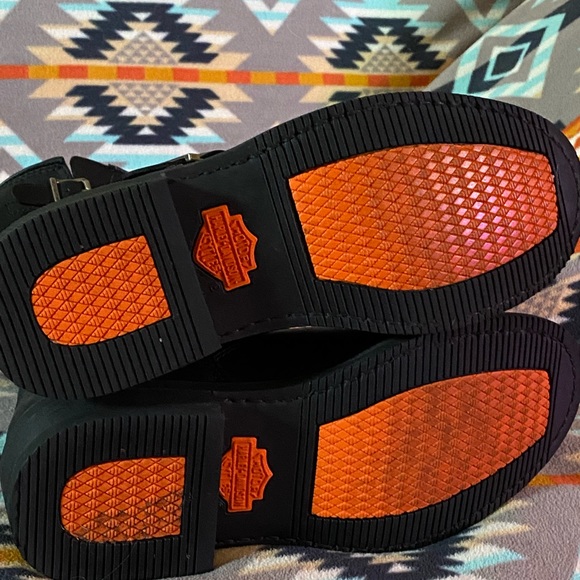 Heavy leather women’s Harley f-ing Davidson engineer riding boots! Great deal. - Picture 7 of 7